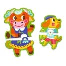 Djeco Sorozatkirakó puzzle - Nagyok és kicsik a tanyán, 16 db-os - Big and small on the farm Djeco Sorozatkirakó puzzle - Nagyok és kicsik a tanyán, 16 db-os - Big and small on the farm