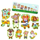 Djeco Sorozatkirakó puzzle - Nagyok és kicsik a tanyán, 16 db-os - Big and small on the farm Djeco Sorozatkirakó puzzle - Nagyok és kicsik a tanyán, 16 db-os - Big and small on the farm