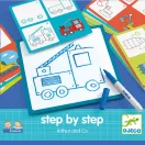 Djeco Rajzolás lépésről lépésre - Járművek - Step by step Arthur and Co Djeco Rajzolás lépésről lépésre - Járművek - Step by step Arthur and Co