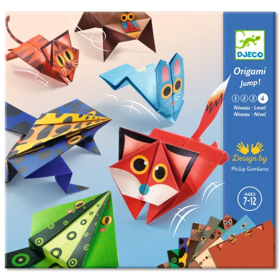 Djeco - Origami - Ugró állatok - Jumping animals Djeco - Origami - Ugró állatok - Jumping animals