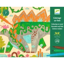   Djeco - Művészeti műhely - Színező, Dinóvilág - Dino world