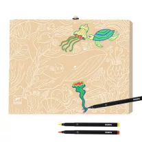   Djeco Ecsetfilc készlet - Első festő filcek 24 db - First brush pens box