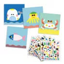 Djeco - Matricázó képkészítés - Tengeri lények - Sea creatures Djeco - Matricázó képkészítés - Tengeri lények - Sea creatures