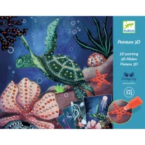   Djeco - Művészeti műhely, 3D festés - Mélytengeri csodák - Abysses