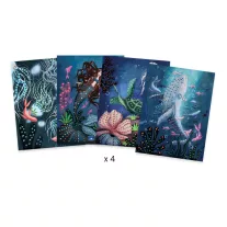   Djeco - Művészeti műhely, 3D festés - Mélytengeri csodák - Abysses