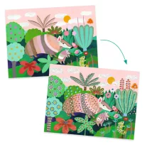   Djeco - Művészeti műhely - Festés kiemelkedően - Trópusi erdő - Tropical forest