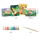 Djeco - Művészeti műhely - Festés kiemelkedően - Trópusi erdő - Tropical forest