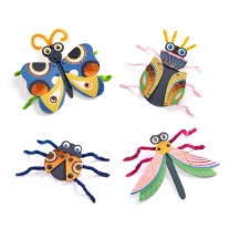 Djeco - Fűzős játék - MegLepkés - Yarn bugs