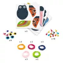 Djeco - Fűzős játék - MegLepkés - Yarn bugs