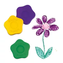   Djeco Marokkréta - 12 színű vírág - 12 flower crayons for toddlers