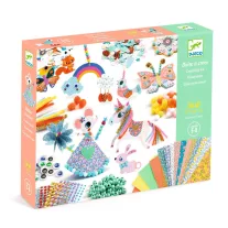   Djeco - Kollázs műhely - Kreatív alkatrészek nagy készlete - Creativity kit