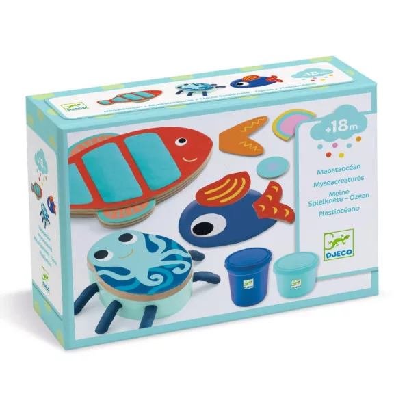 Djeco - Gyurmaformázó készlet - Tengeri teremtményeim - Myseacreatures Djeco - Gyurmaformázó készlet - Tengeri teremtményeim - Myseacreatures