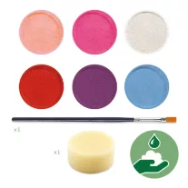   Djeco - Arcfesték - 6 élénk szín - Palette 6 colours - Sweet