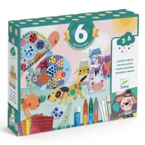   Djeco - Kreatív műhely - 6 technika 1 dobozban - Állat élet - Animal houses