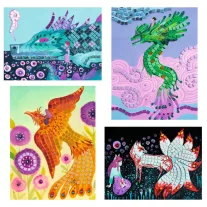   Djeco - Mozaikkép készítés - Mítikus lények - Mythical Creatures