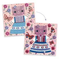   Djeco - Mozaikkép készítés - Édes háziállatok - Lovely pets