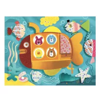   Djeco - Kollázs műhely - Mozaikkép készítés kezdetei - Foam fun