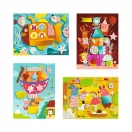 Djeco - Kollázs műhely - Mozaikkép készítés kezdetei - Foam fun