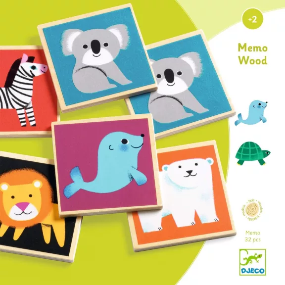 Djeco Memória játék - Emlékező - Memo Wood Djeco Memória játék - Emlékező - Memo Wood