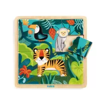 Djeco fa puzzle, dzsungel