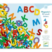   Djeco Mágneses betűkészlet - Színes nagybetűk - 83 small letters