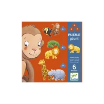   Djeco Óriás puzzle - Marmoset és barátai, 4-6-9 db-os - Marmoset and friends