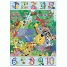 Djeco Megfigyeltető puzzle a dzsungelben 1-10-ig 54 db Djeco Megfigyeltető puzzle a dzsungelben 1-10-ig 54 db