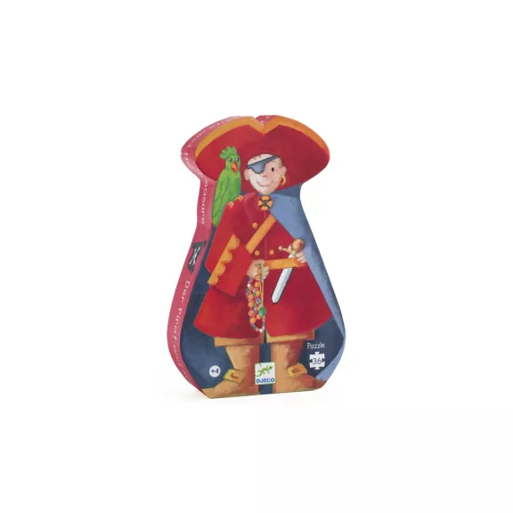 Djeco Formadobozos puzzle - Kalózok kincse, 36 db-os - The pirate and his treasure Djeco Formadobozos puzzle - Kalózok kincse, 36 db-os - The pirate and his treasure