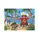 Djeco Formadobozos puzzle - Kalózok kincse, 36 db-os - The pirate and his treasure Djeco Formadobozos puzzle - Kalózok kincse, 36 db-os - The pirate and his treasure