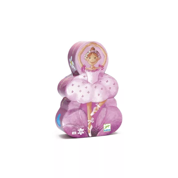 Djeco Formadobozos puzzle - Balerina virággal, 36 db-os - The ballerina with the flower Djeco Formadobozos puzzle - Balerina virággal, 36 db-os - The ballerina with the flower