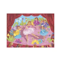   Djeco Formadobozos puzzle - Balerina virággal, 36 db-os - The ballerina with the flower