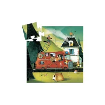   Djeco Formadobozos puzzle - A tűzoltóautó, 16 db-os - The fire truck