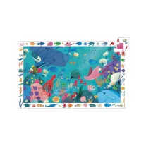 Djeco Megfigyeltető puzzle - Tengerben, 54 db-os - Aquatic