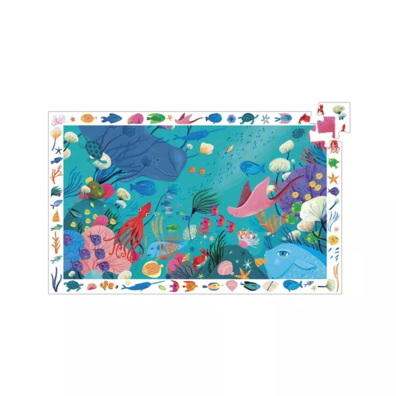 Djeco Megfigyeltető puzzle - Tengerben, 54 db-os - Aquatic Djeco Megfigyeltető puzzle - Tengerben, 54 db-os - Aquatic