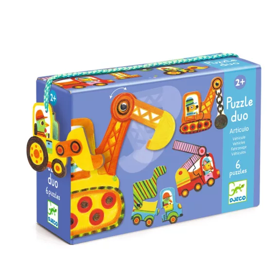 Djeco Párositó puzzle - Munkagépek, 12 db-os - Articulo vehicles Djeco Párositó puzzle - Munkagépek, 12 db-os - Articulo vehicles