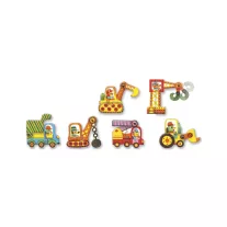   Djeco Párositó puzzle - Munkagépek, 12 db-os - Articulo vehicles