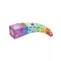 Djeco - Toronyépítő kocka - Szivárvány - Rainbow