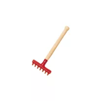 Glückskäfer piros mini fém gereblye - 24 cm 