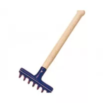 Glückskäfer kék mini fém gereblye - 24 cm