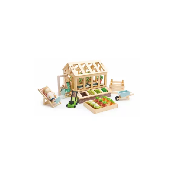 Tender Leaf fa üvegház – Greenhouse and Garden Set kerti kiegészítőkkel Tender Leaf fa üvegház – Greenhouse and Garden Set kerti kiegészítőkkel