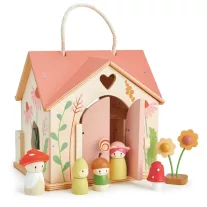   Tender Leaf fa erdei babaház – Rosewood Cottage kerttel és figurákkal