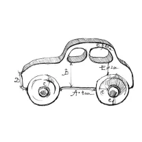 wooden-story-50-es-evekbeli-auto fajáték kisautó fából
